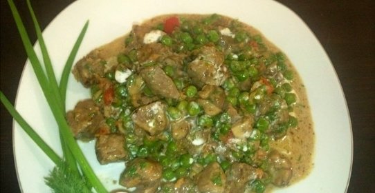 Баранина с грибами