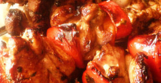 Восточный шашлык из индейки