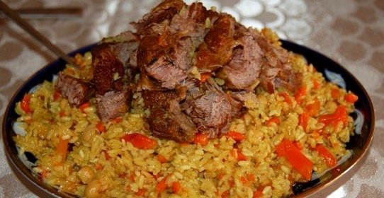 Плов со свиными ребрышками