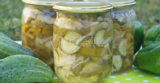 Салат из огурцов на зиму