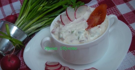 Овощной салат с творогом