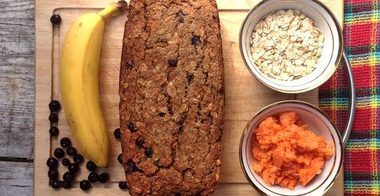 Овсяно-банананово-морковная коврижка