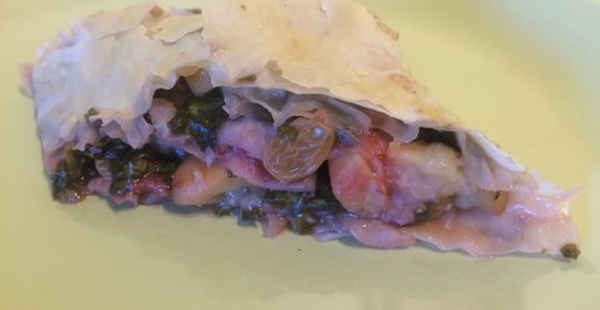 Щавелево-клубничный штрудель с фило