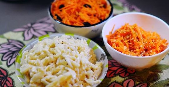 Ремулад с сельдереем и морковным салатом