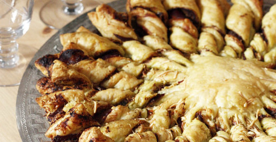 Пирог с ветчиной и сыром