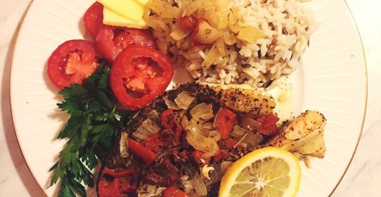 Семга с прованскими травами, запеченная в фольге