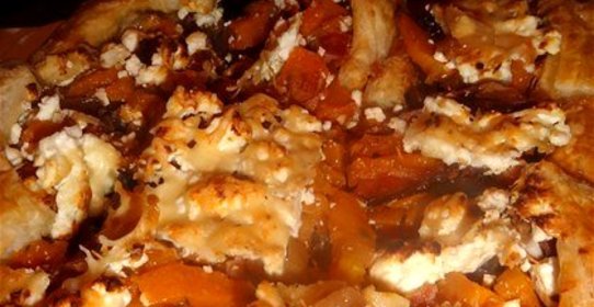 Пирог с тыквой и сыром фета
