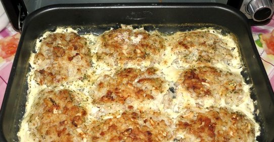 Котлеты из фарша с капустой в духовке