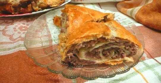 Штрудель с мясом