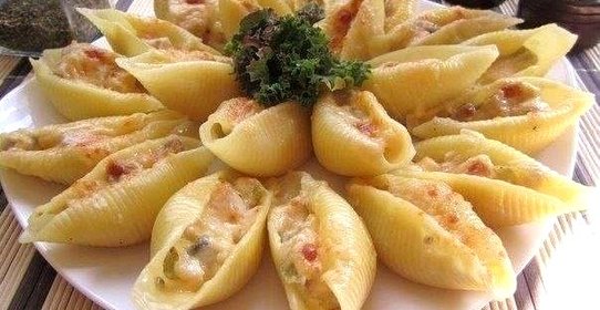 Жюльен в больших ракушках конкильони