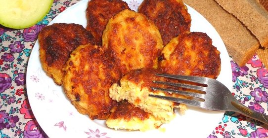 Котлеты с кабачком и нутом