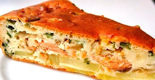 Рыбный пирог с картофелем