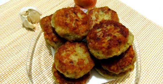 Картофельные котлеты с фаршем