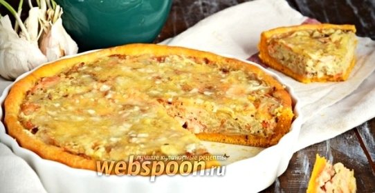 Морковный пирог с форелью