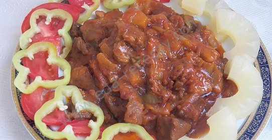 Мясо в кисло-сладком соусе