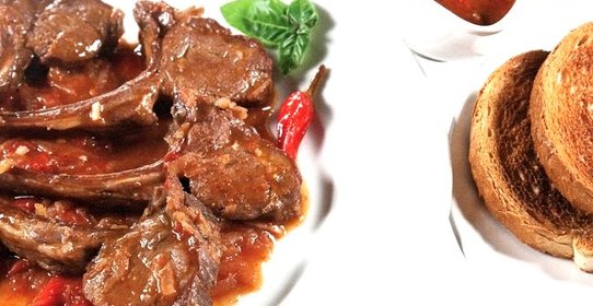 Корейка в помидорах и вине