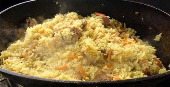 Плов из баранины в казане