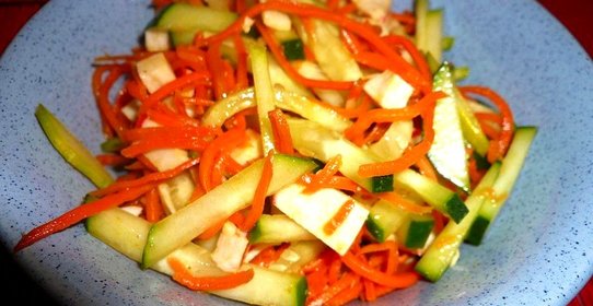 Салат остренький с крабовым мясом