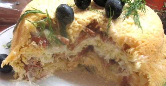 Салат Желудь