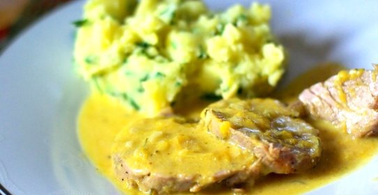 Свинина в апельсиновом соусе