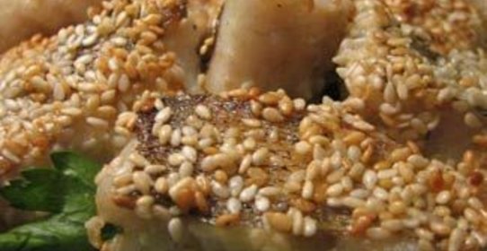 Судак в кунжуте