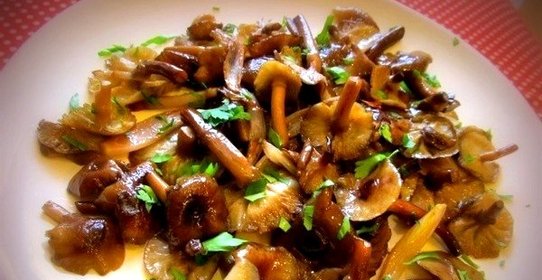 Опята жареные в мультиварке