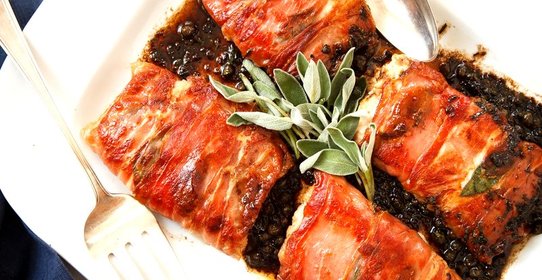 Отбивные в беконе