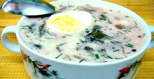 Борщ щавлёвый с томатом