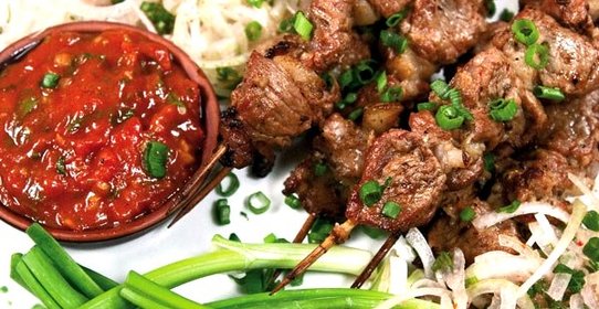 Шашлык из баранины в духовке