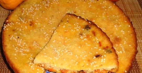 Пирог с мускатным орехом и мясом