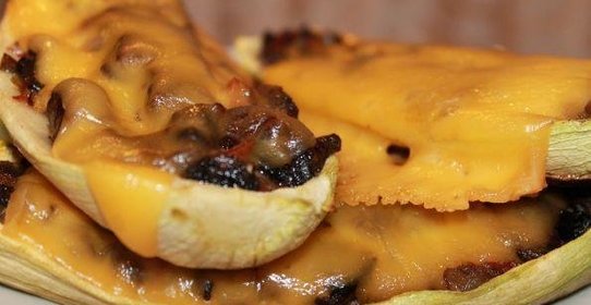 Кабачки с грибами