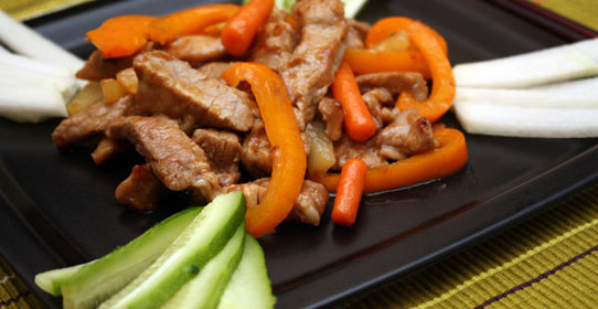 Свинина в кисло-сладком соусе