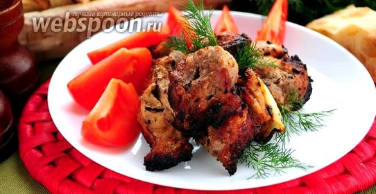 Шашлык из свинины на минеральной воде