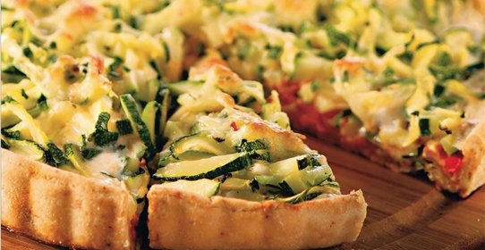 Пирог с кабачками и паприкой