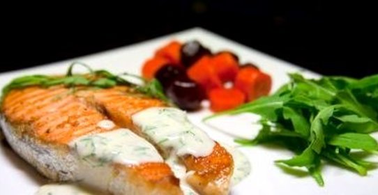 Лосось в микроволновке