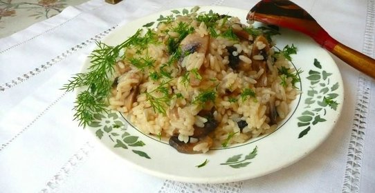 Каша с грибами в мультиварке