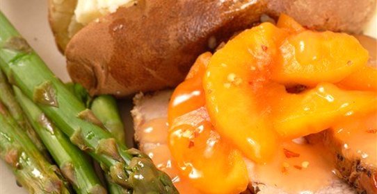 Свинина с персиками