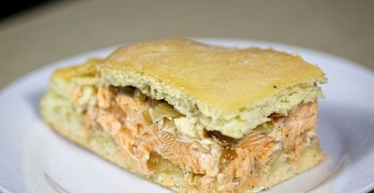 Рыбный пирог простой