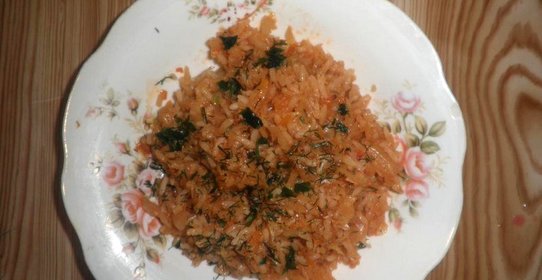 Постная тушеная капуста с рисом