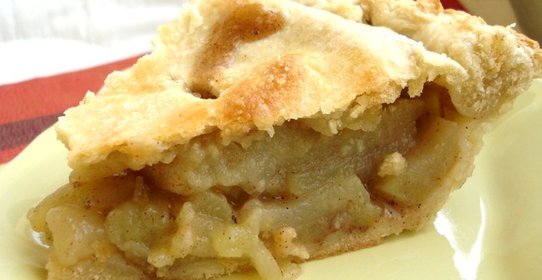 Творожно-яблочный пирог