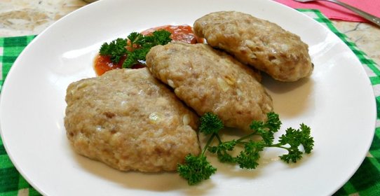Котлеты из смешанного фарша в микроволновке