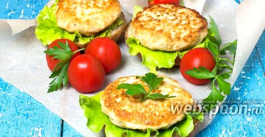 Куриные котлеты с овсяными хлопьями