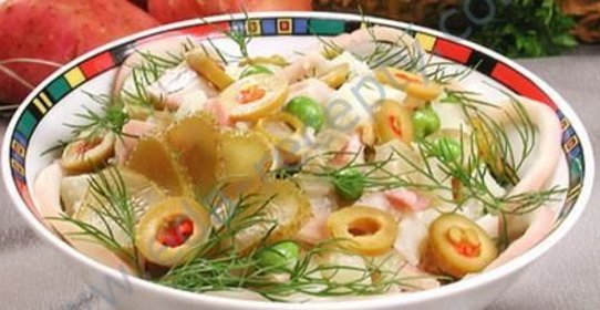 Салат из кальмаров консервированных