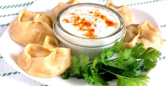 Манты с тыквой