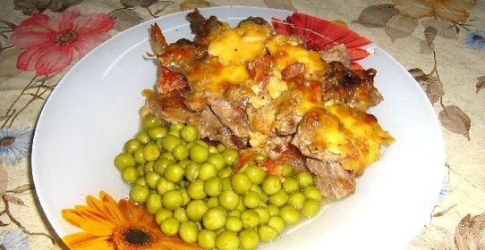 Мясо по-французски в микроволновке