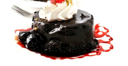 Горячий шоколадный торт