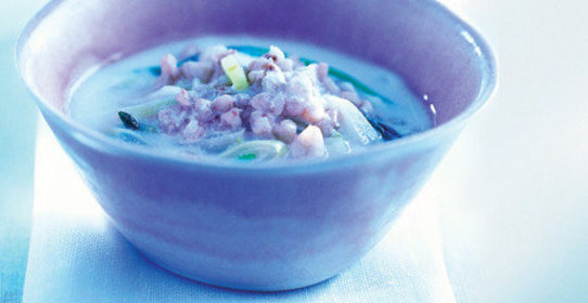 Гречка с луком-пореем