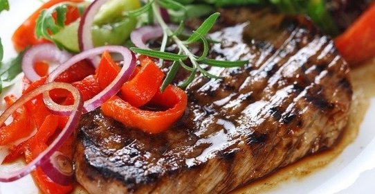 Стейк под соусом тэрияки