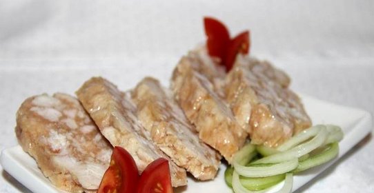 Куриный рулет Мраморный