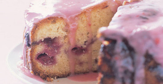 Пирог с малиной